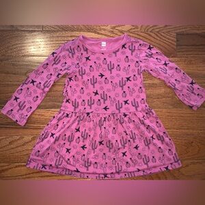 Tea Collection Pink Ruffled Tiered Dress